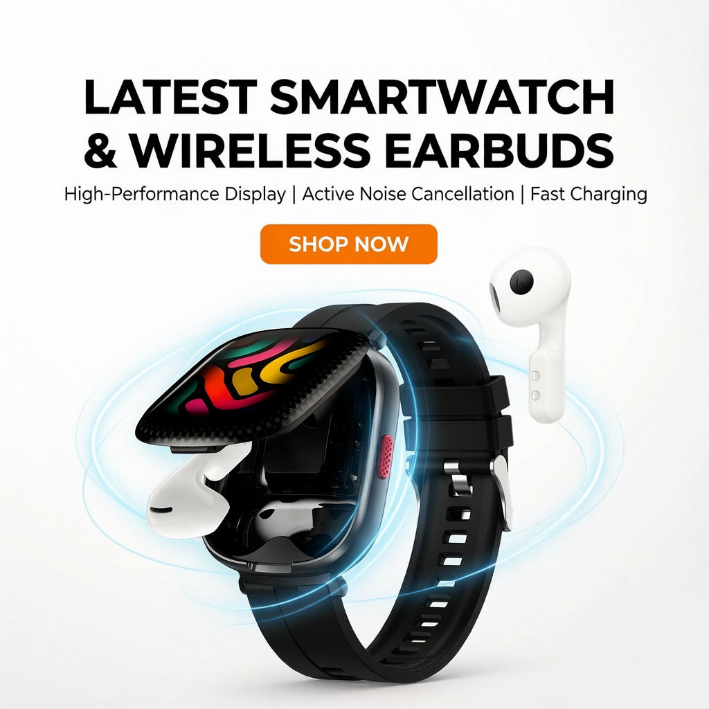 Audio Music Track - Smart Watch Bluetooth Earphones AI Assistant