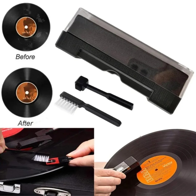 Audio Music Remove - Antistatic Vinyl Record Cleaner Brush Kit