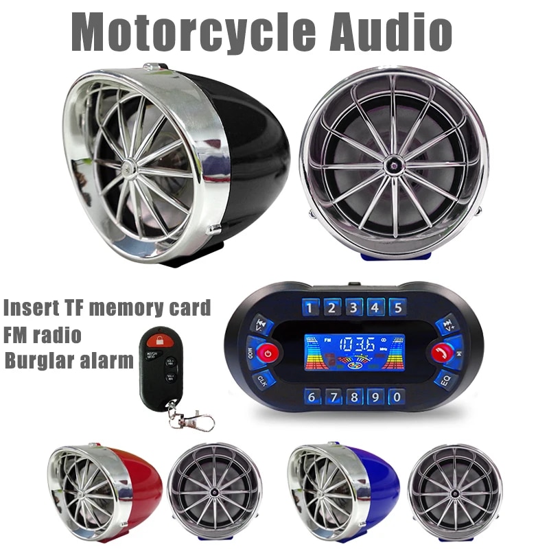 Audio Music Mp3 - MT730 Motorcycle Bluetooth Speaker Amplifier Output
