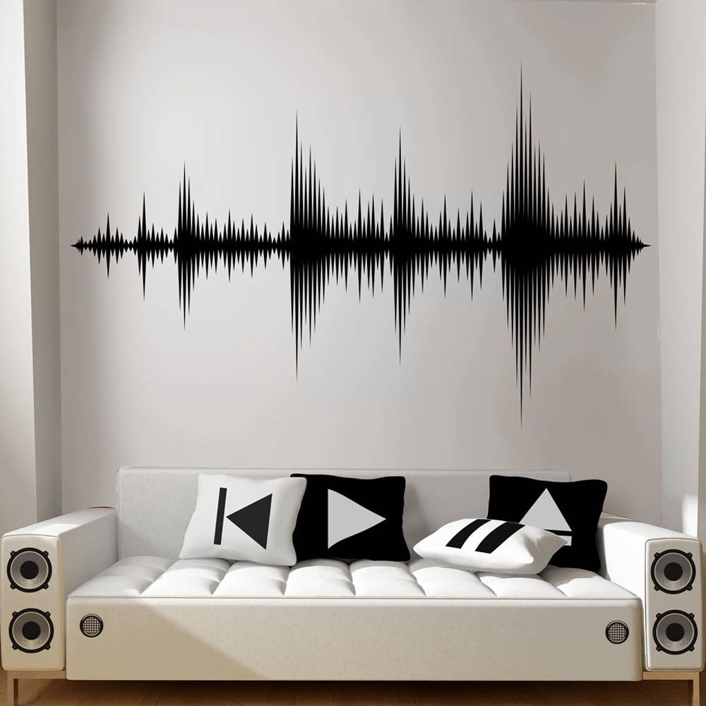 Audio Wave Wall Decal Sound Wa - Audio Music Remove recension och pris