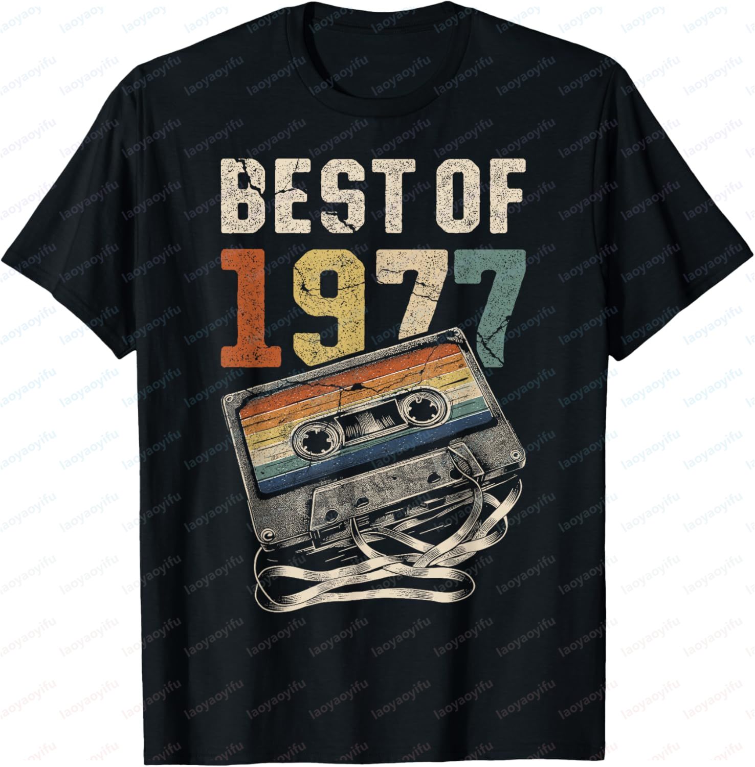 Best of 1977 Tshirt Retro Styl - Audio Music Best recension och pris