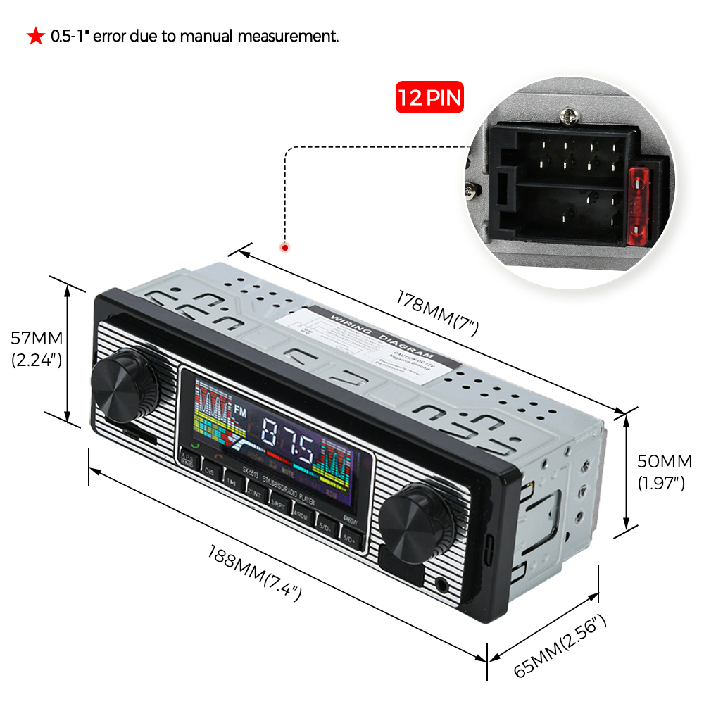 Vintage Car Radio Vehicle Inte - Audio Music Mp3 recension och pris