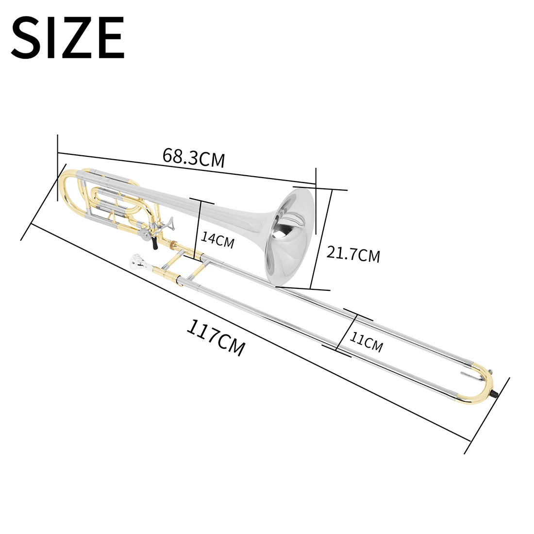 SLADE Tenor Trombone Bb Profes - Trombone Mouthpiece recension och pris