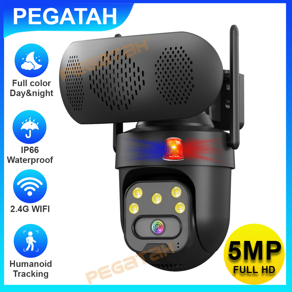 5MP IP Camera Outdoor 2.4G WiF - Audio Music Track recension och pris