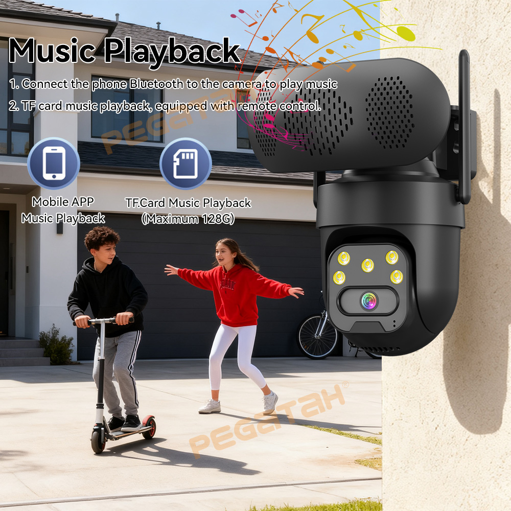 5MP IP Camera Outdoor 2.4G WiF - Audio Music Track recension och pris