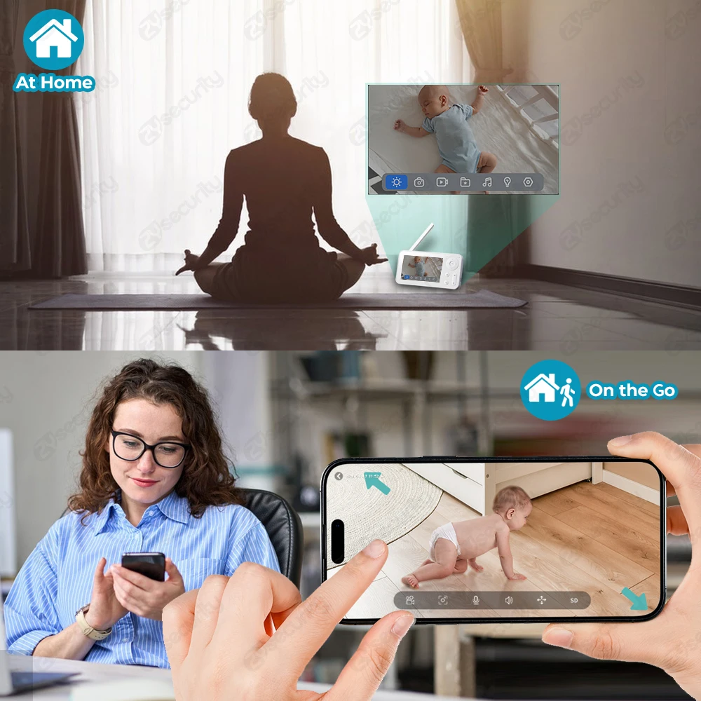 2K WiFi Baby Monitor with Scre - Audio Music Track recension och pris