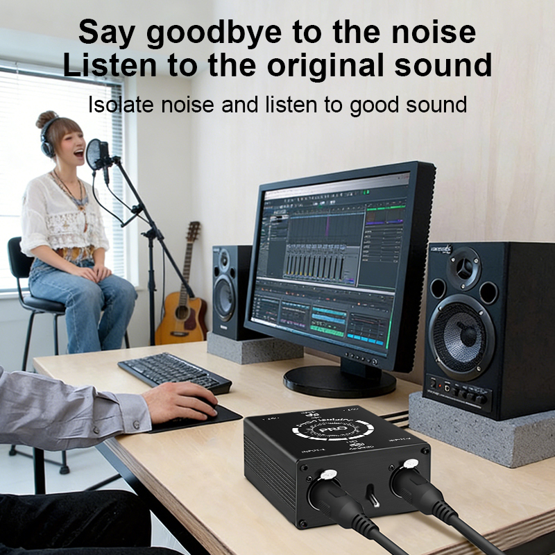 Professional 6.5mm XLR 2CH Aud - Audio Music Isolator recension och pris
