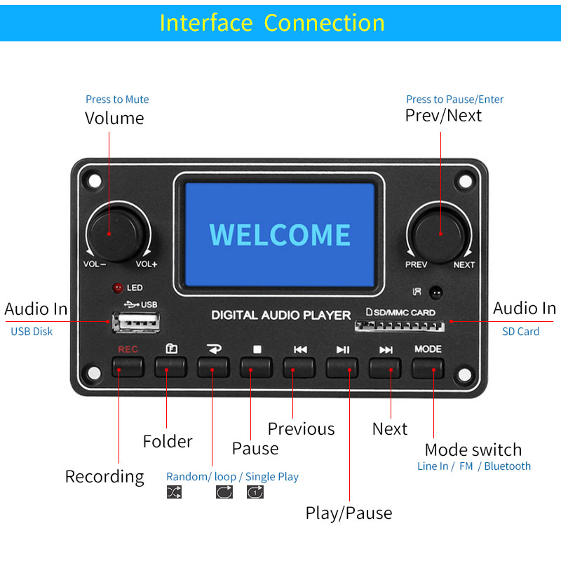 UNISIAN LCD Player Module MP3  - Audio Music Mp3 recension och pris