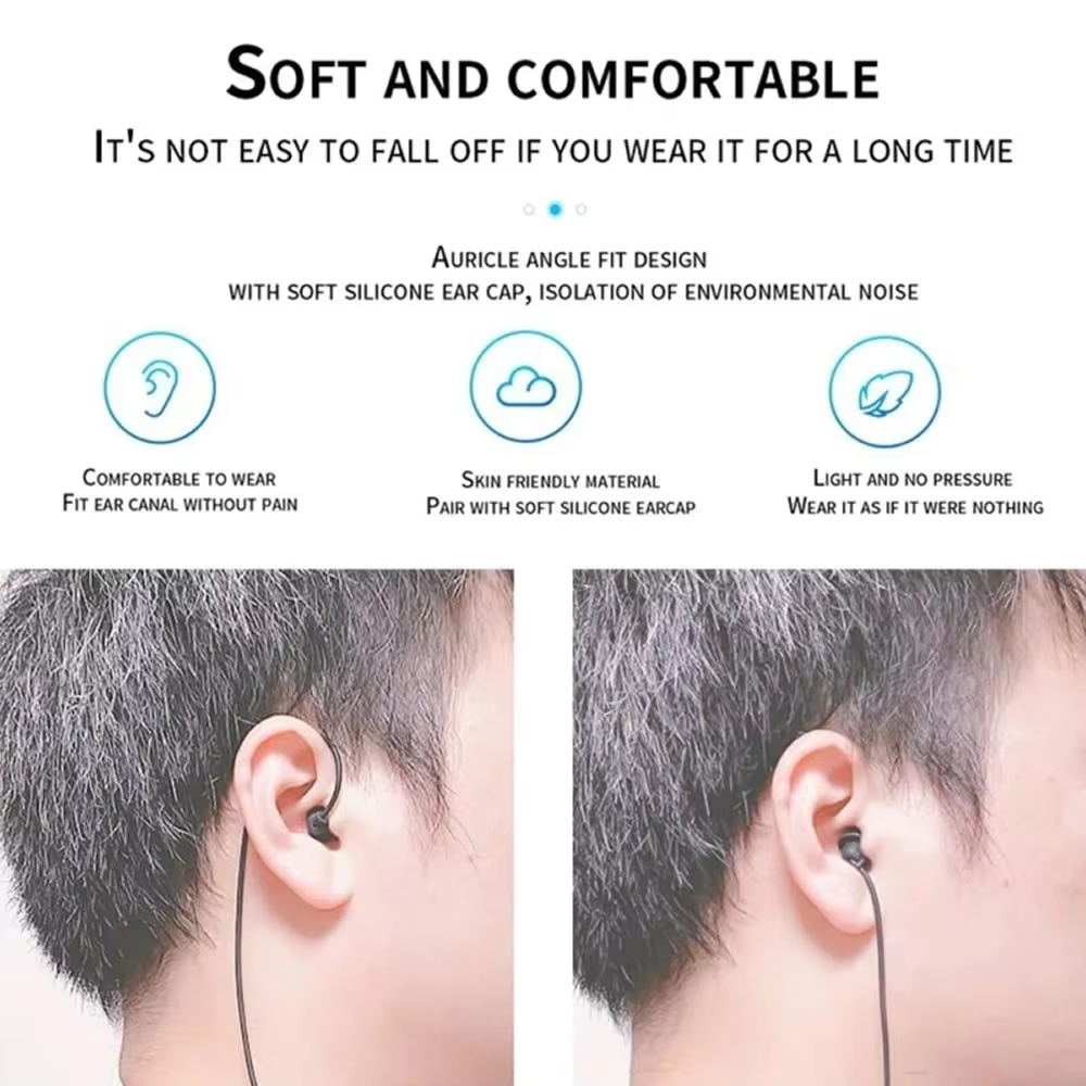 3.5mm Short Wired Headphones S - Audio Music Free Mp3 recension och pris